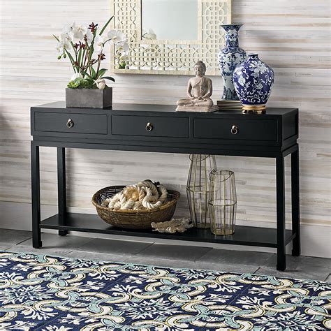 bed bath and beyond console table|70 inch black console table.